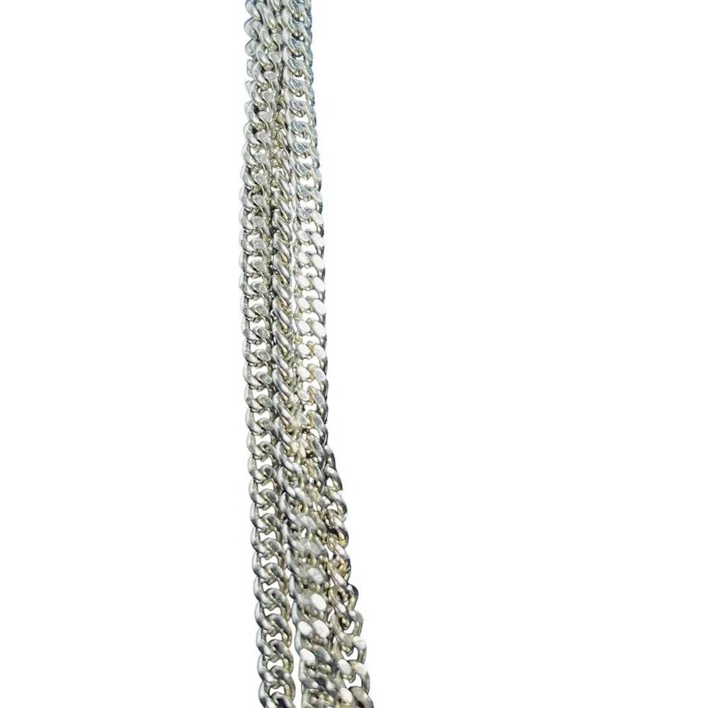 Nicole Chunky Gold Tone Curb Chain Bib Necklace (5551) - Picture 2 of 5